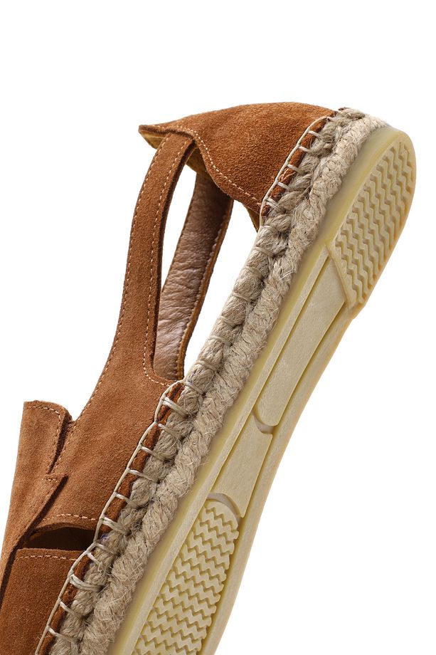 Kadın Taba Süet Deri Espadril 25SFD205110 - 8