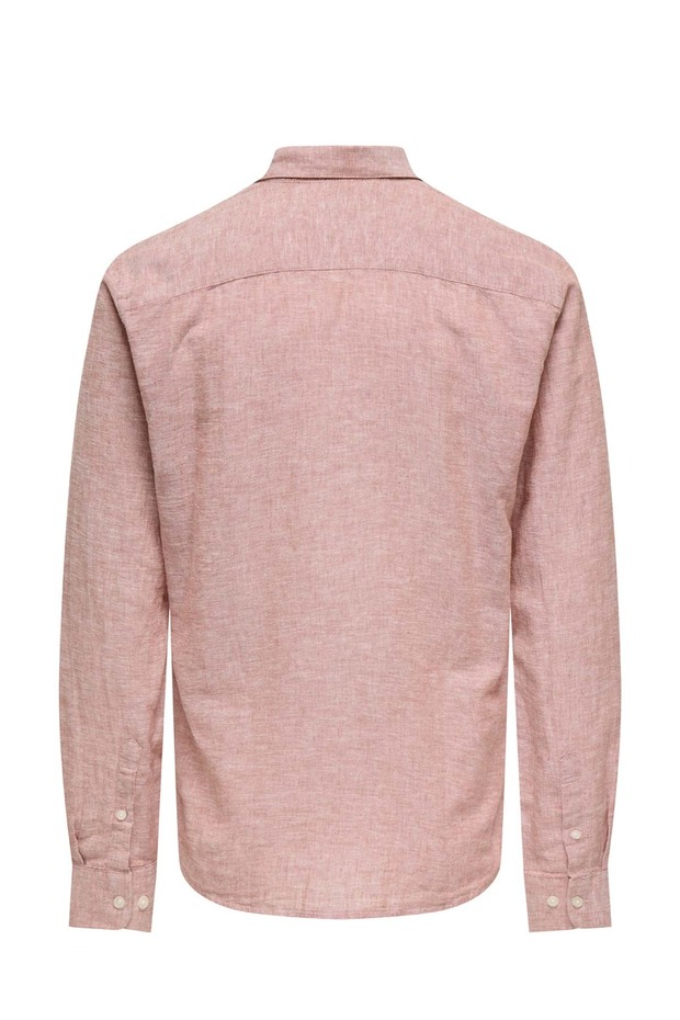 ONSCAIDEN LIFE LS SOLID L Kiremit Erkek Gömlek - 3