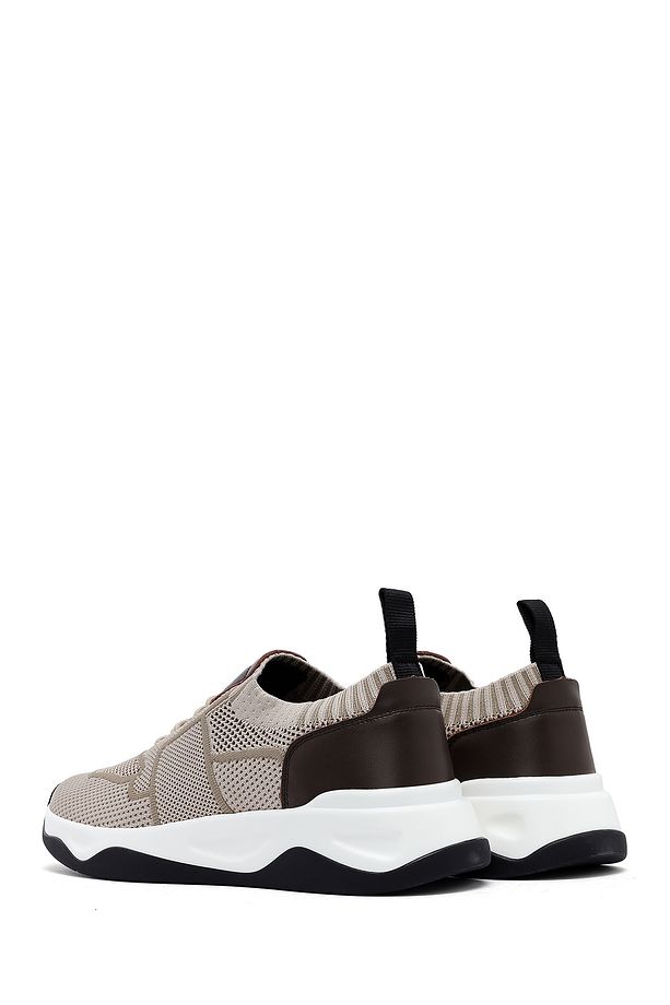 Zero Erkek Bej Kalın Tabanlı Kumaş Sneaker 25sfd69206f - 5