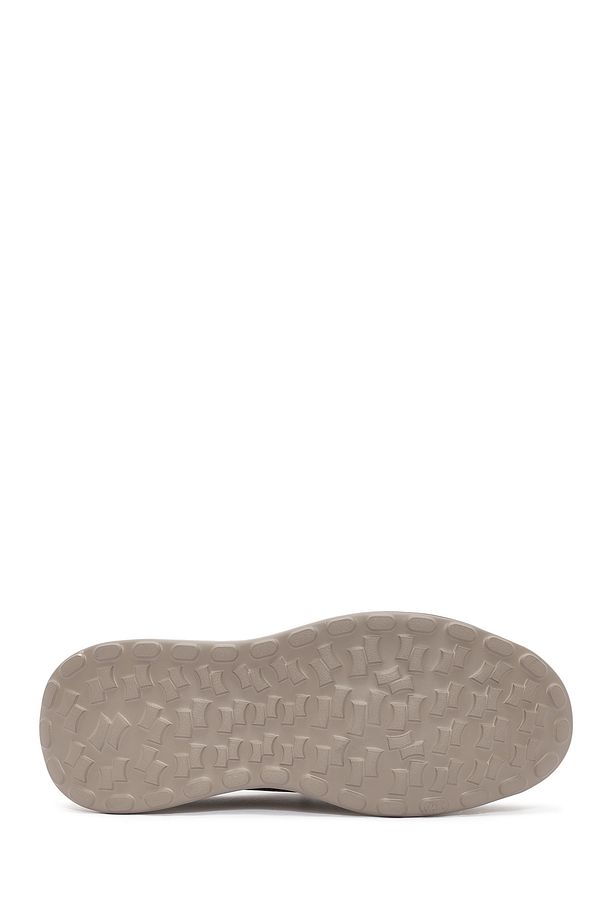 Erkek Bej Bağcıklı Kumaş Sneaker 25SFD69386F - 4