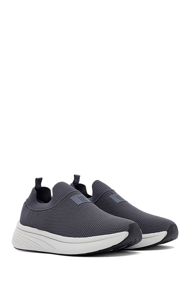 Zero Erkek Gri Kalın Tabanlı Kumaş Sneaker 25sfd69526f - 3