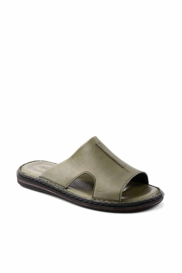 Haki Leather Erkek Terlik E04804050603 - 3