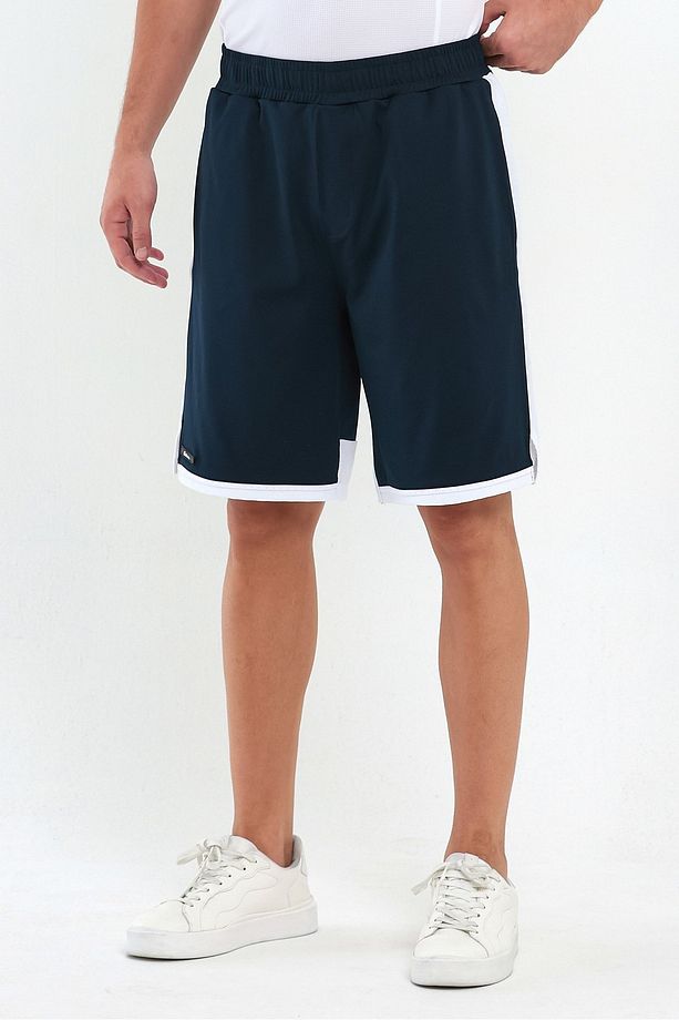 File Şeritli Polyester Erkek Spor Şort - 3