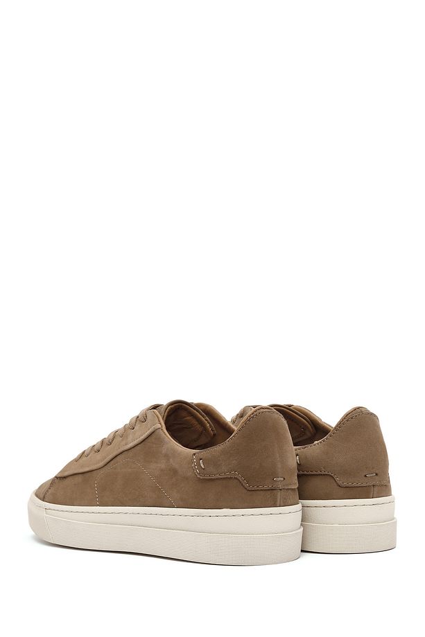 Erkek Bej Bağcıklı Nubuk Deri Sneaker 25sfd6105v3 - 5