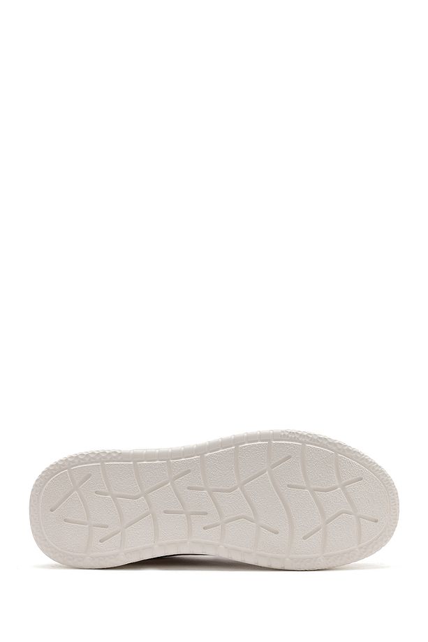 Erkek Bej Bağcıklı Kalın Tabanlı Sneaker 25SFD693314 - 4