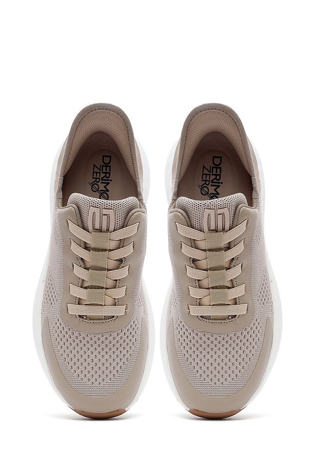 Zero Erkek Bej Kalın Tabanlı Kumaş Sneaker 25sfd69486f - 7