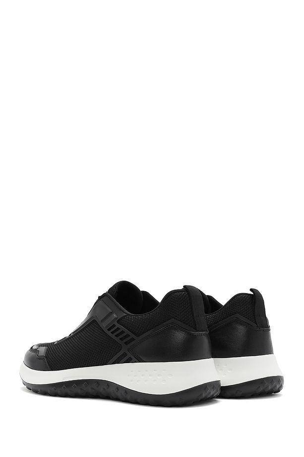 Erkek Siyah Bağcıklı Kalın Tabanlı Sneaker 25SFD69516F - 5