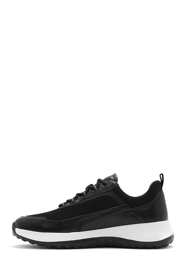 Erkek Siyah Bağcıklı Kalın Tabanlı Sneaker 25SFD692614 - 2