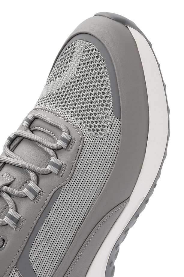Erkek Gri Bağcıklı Kalın Tabanlı Sneaker 25SFD692614 - 8