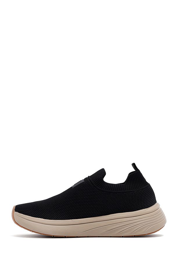 Zero Erkek Siyah Kalın Tabanlı Kumaş Sneaker 25sfd69526f - 2