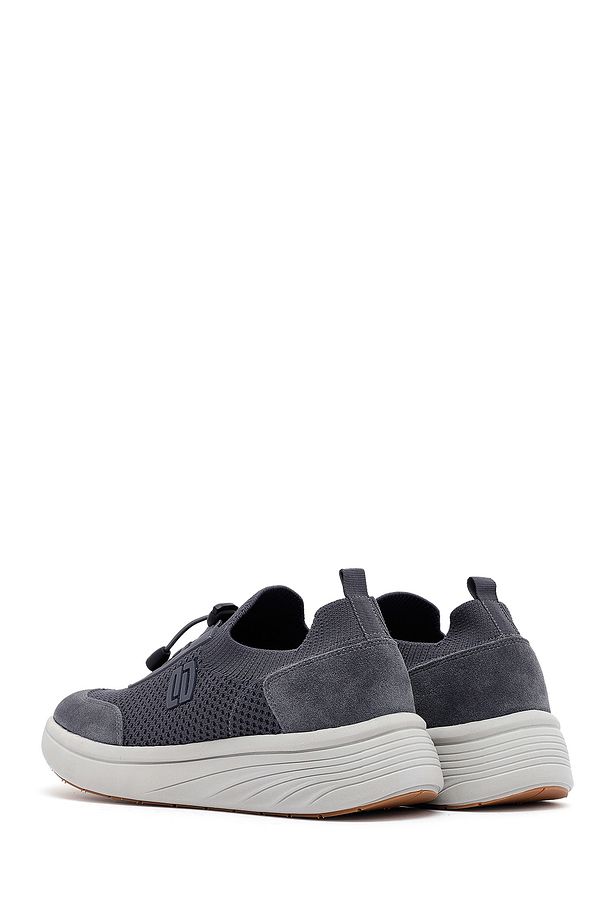 Zero Erkek Gri Kalın Tabanlı Kumaş Sneaker 25sfd69506f - 5
