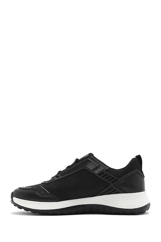 Erkek Siyah Bağcıklı Kalın Tabanlı Sneaker 25SFD69516F - 2
