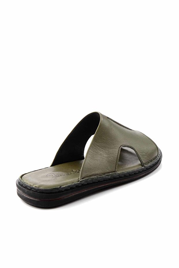 Haki Leather Erkek Terlik E04804050603 - 4