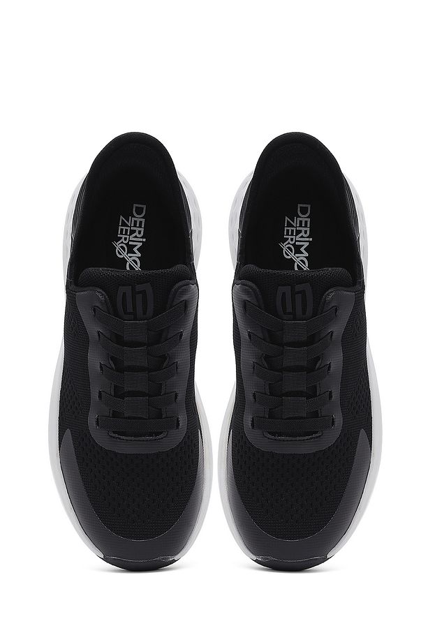 Zero Erkek Siyah Kalın Tabanlı Kumaş Sneaker 25sfd69486f - 7