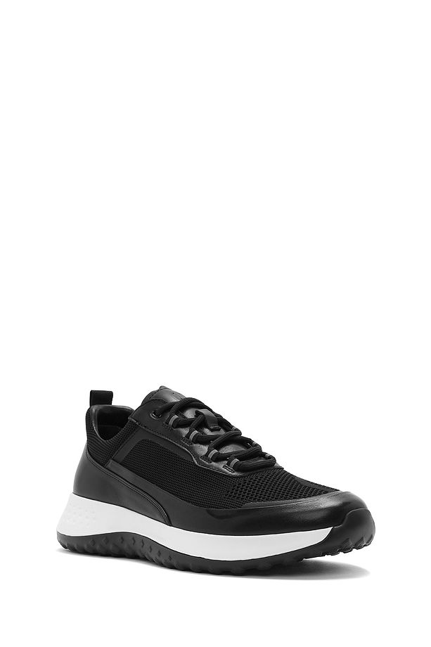 Erkek Siyah Bağcıklı Kalın Tabanlı Sneaker 25SFD692614 - 6