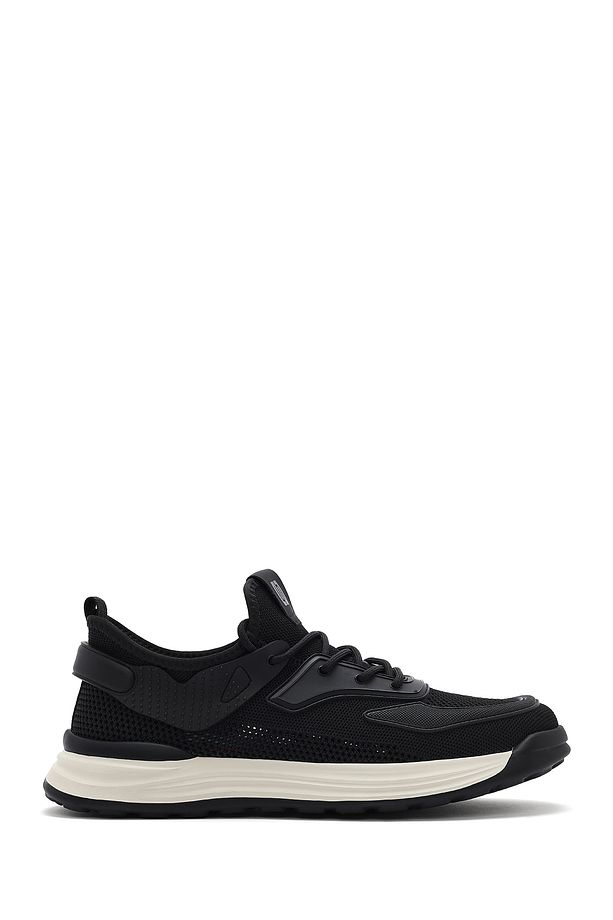 Erkek Siyah Bağcıklı Kalın Tabanlı Sneaker 25SFD69286F - 2