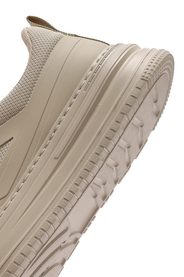 Erkek Bej Bağcıklı Kalın Tabanlı Sneaker 25SFD69366F - 8