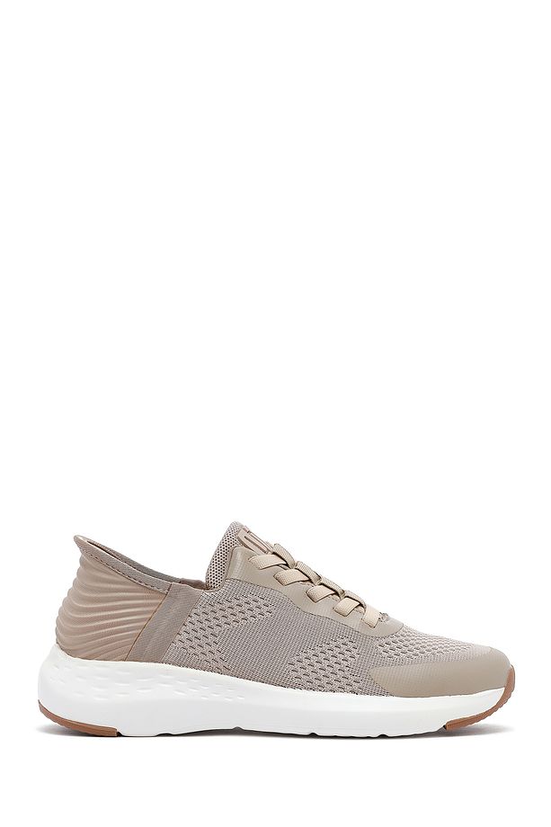 Zero Erkek Bej Kalın Tabanlı Kumaş Sneaker 25sfd69486f - 1