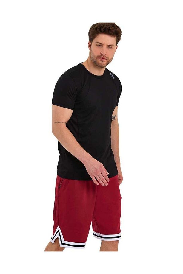 Erkek Polyester Beyaz Şeritli Basketbol Şort - 6