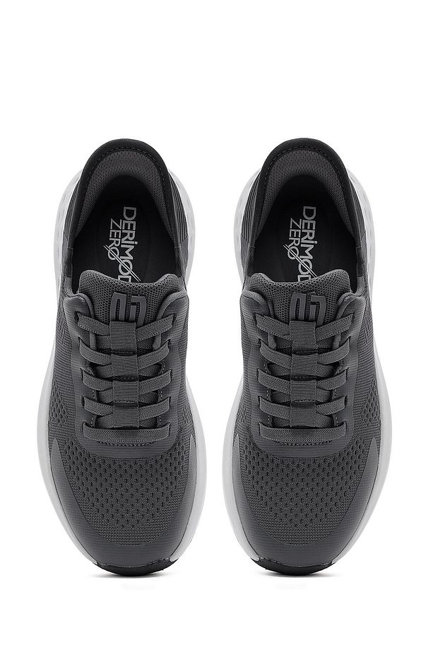 Zero Erkek Gri Kalın Tabanlı Kumaş Sneaker 25sfd69486f - 7