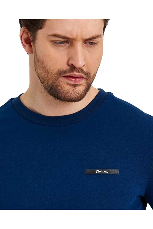 Erkek Basic Baskısız Logolu Kısa Kol Tişört - 2