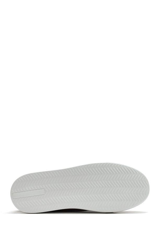 Erkek Taba Bağcıklı Kalın Tabanlı Deri Sneaker 25SFD688326 - 4