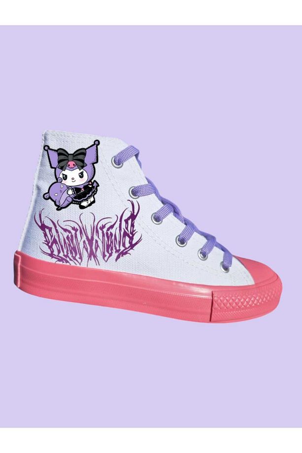 Grafitti Krominik baskılı Kız Çocuk Spor Ayakkabı Sneaker - 3