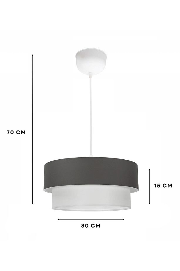 Homing Antrasit Sarkıt Avize Bohem Minimalist - 3