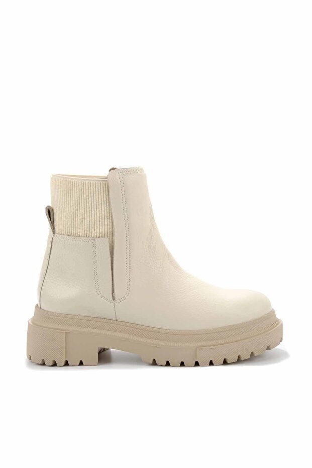 Bej Leather Kadın Bot & Bootie K02724300003 - 1