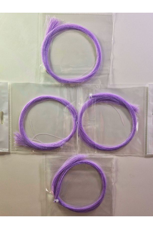 Mor Fosforlu Karanlıkta Parlayan Glow / Luminous, Ultraviyole (UV) Neon Poşet Çapari Simi - 8