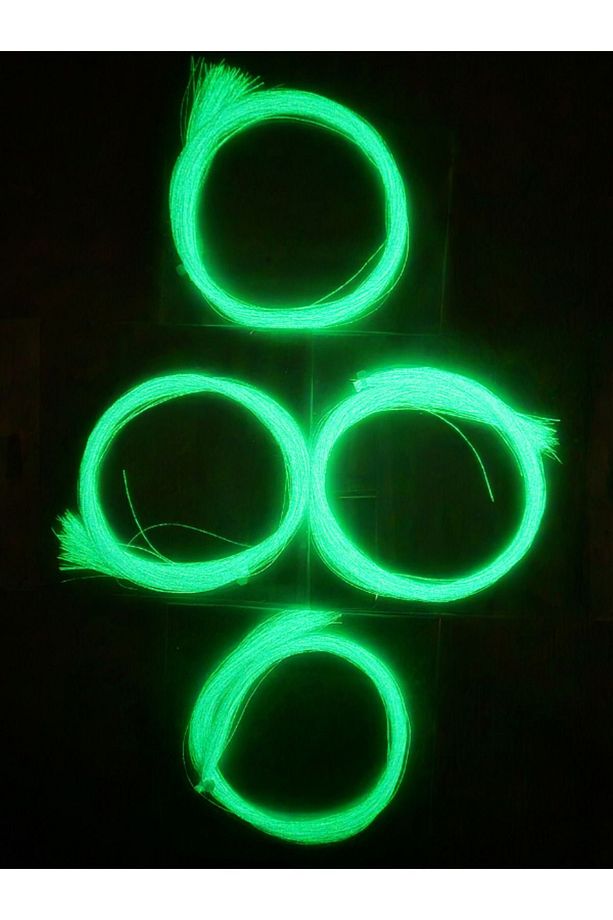 Mor Fosforlu Karanlıkta Parlayan Glow / Luminous, Ultraviyole (UV) Neon Poşet Çapari Simi - 6
