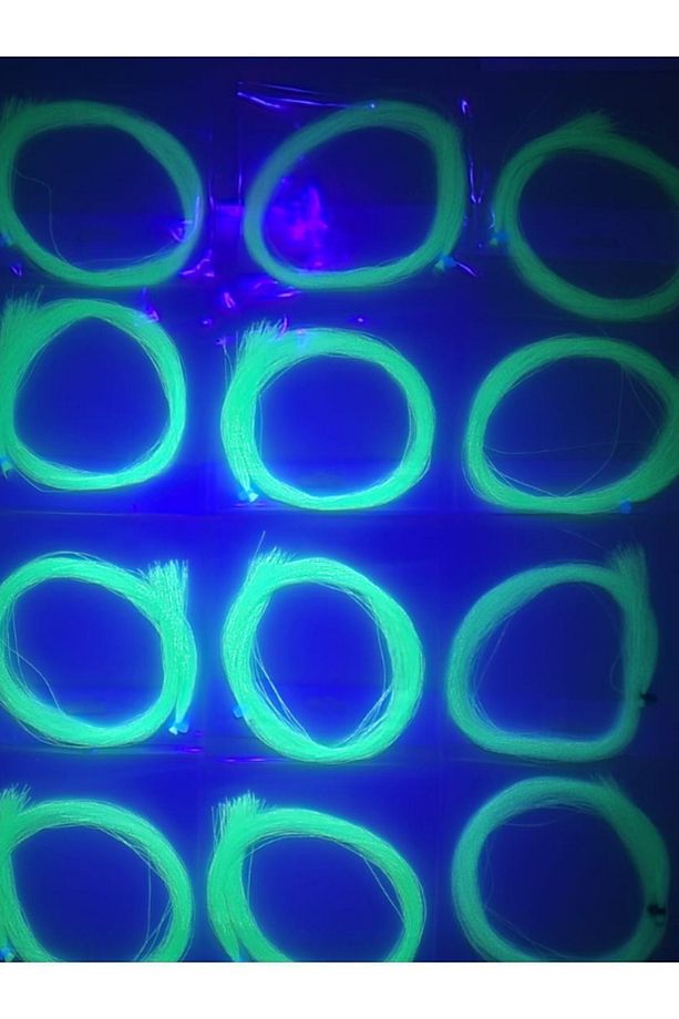 Su Yeşili Fosforlu Karanlıkta Parlayan Glow / Luminous Ultraviyole (UV) Neon Poşet Çapari Simi - 7