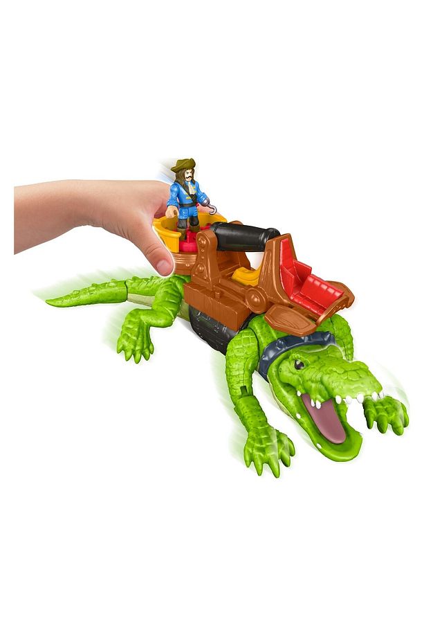Imaginext Yürüyen Timsah Ve Korsan Hook, Timsah, Eli Kancalı Kaptan Hook Figürü Ve Hazinesi Imaginex - 3