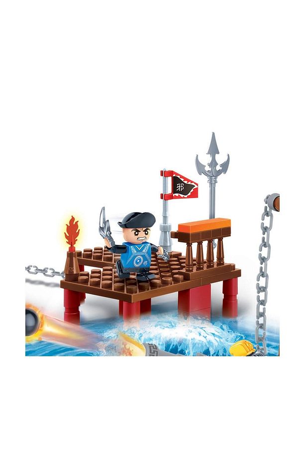 Lego Ile Uyumlu 372 Parçalı Savaşcı Korsan Ninja Gemisi Ninja Lego Seti - 4