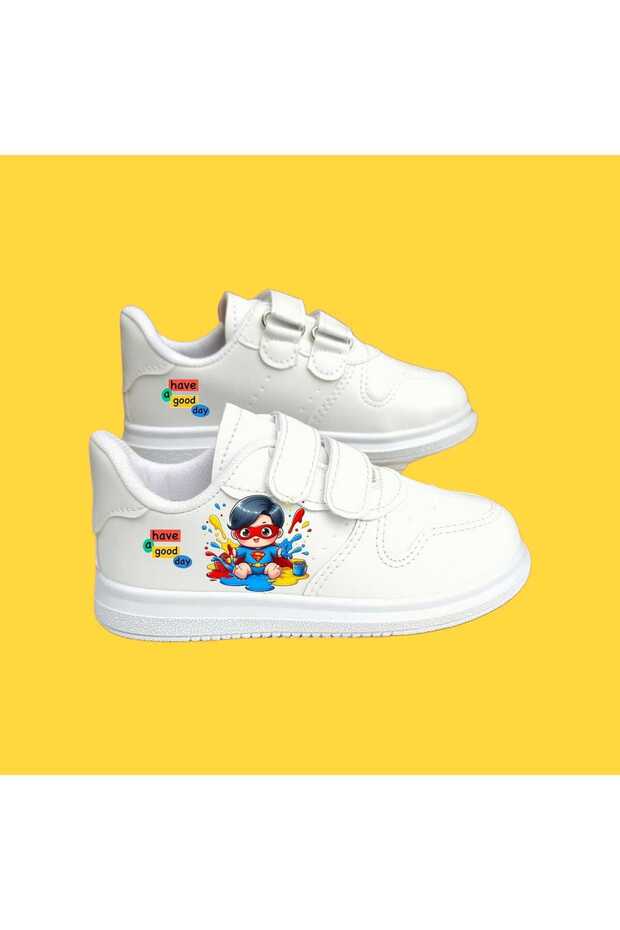 Super Triple Children's Printed Sneaker Boys' Sports School Shoes
