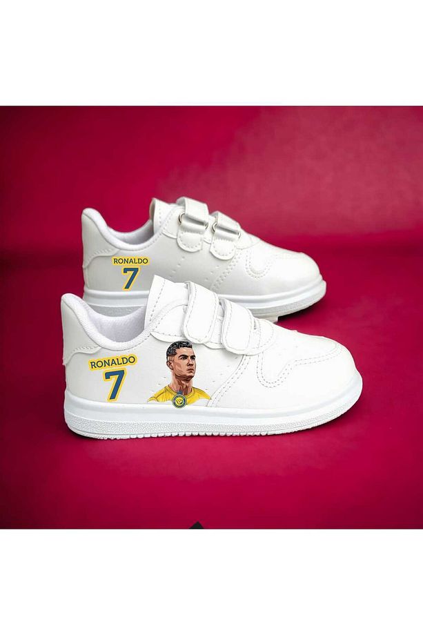 cr7 cristion ronalda baskılı sneaker çocuk spor ayakkabı - 3