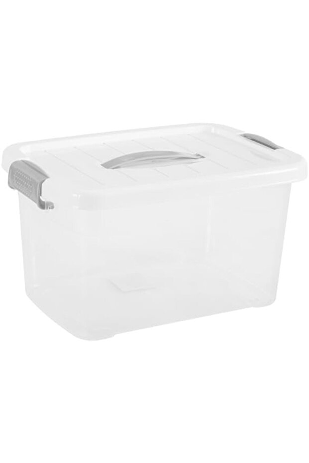 Medium Pp Storage Box With Lid Easy To Carry, Strong Handle.