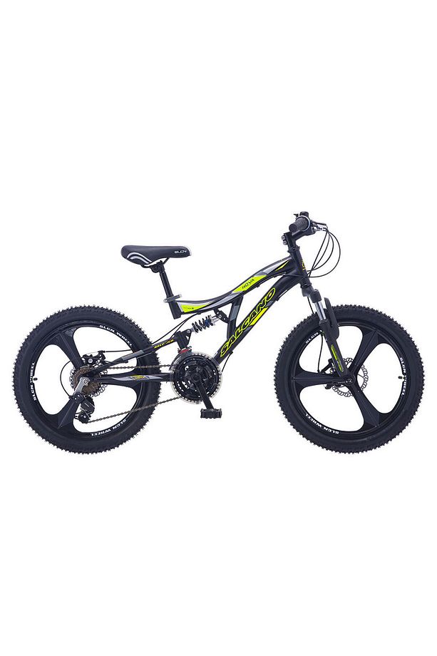 Nova 20 Jant Disk Fren Çocuk Bisikleti (120 145 cm boy) Siyah Sarı - 1