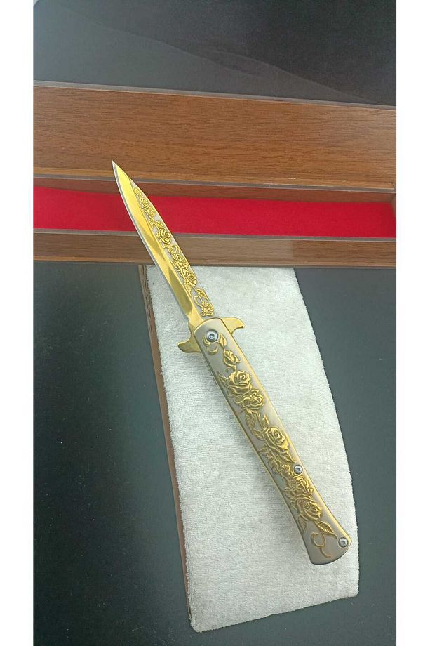 Koleksiyoner ve doğa severlere özel yunus model sustalı benzeri çakı-bıçak - 4