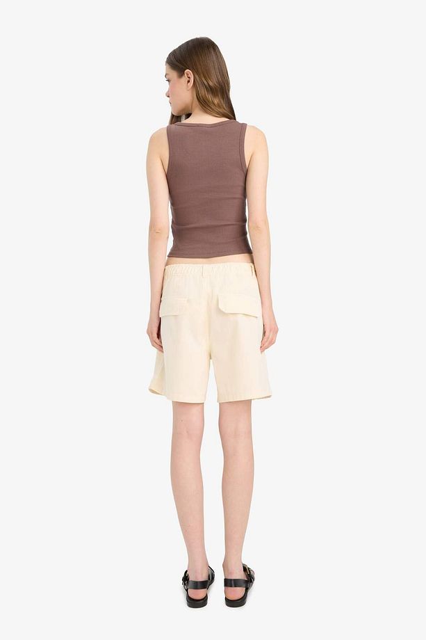 Coool Normal Bel Kısa Paça Gabardin Şort F3318AX25SM - 6