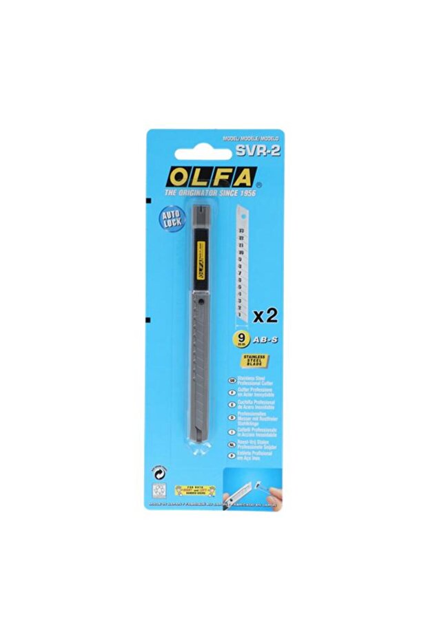قاطعة OLFA متعددة الاستخدامات ذات القفل التلقائي مقاس 9 مم - 1