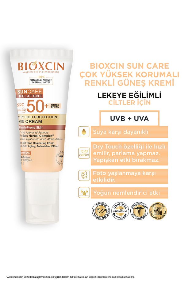 Sun Care Lekeye Eğilimli Ciltler Için Spf50 Güneş Kremi 50 ml - Renkli 3 adet - 6