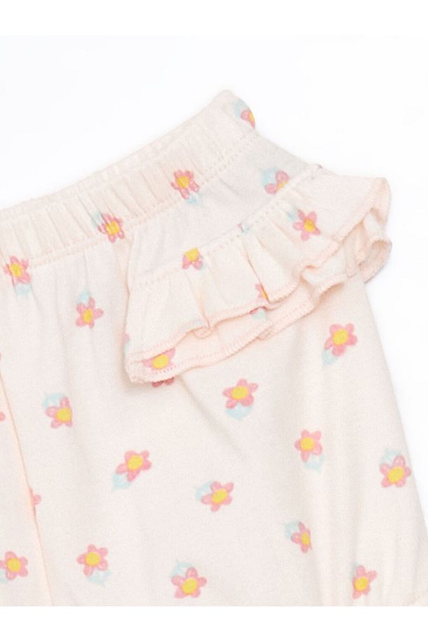 Yeni Sezon Cicekli Kiz Bebek Citcitli Body ve Sort 2'li - S5GF47Z1 - 6