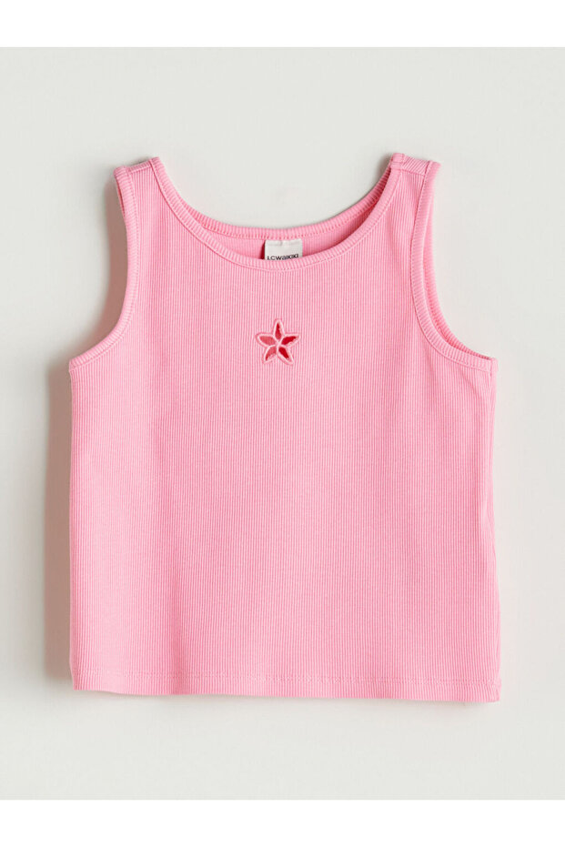Crewneck Girls' Crop Singlet