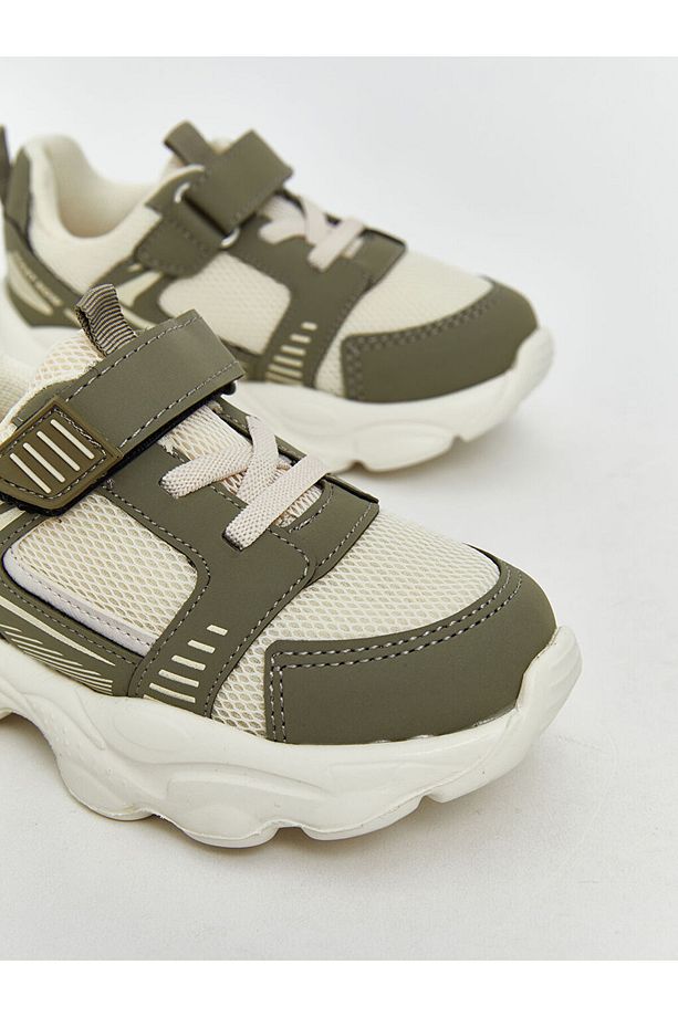 LCW STEPS Haki Bağcık ve Cırt Cırtlı Erkek Bebek Spor Ayakkabı - 3