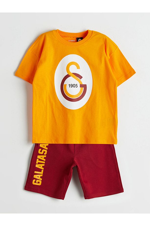 Galatasaray Baskılı Erkek Çocuk Tişört ve Şort 2'li - 3