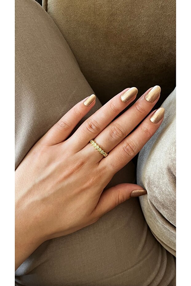 Petek Model Çelik Yüzük - 1