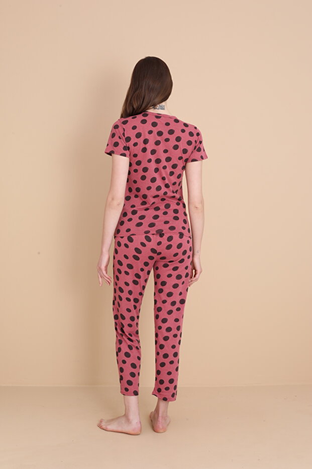 Kadın Pamuklu Pijama Takımı - 3