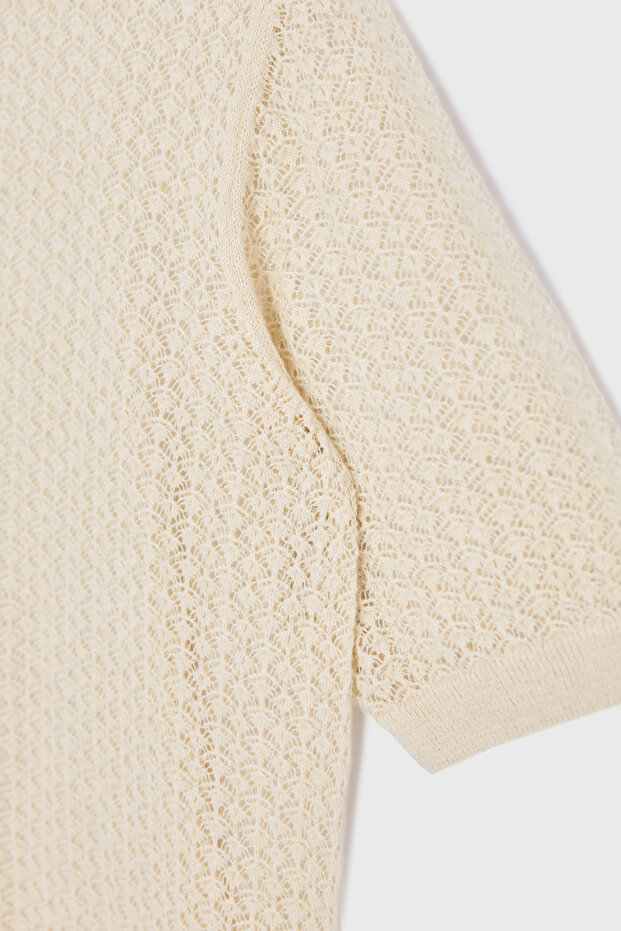 Bisiklet Yaka Triko Bluz - 8