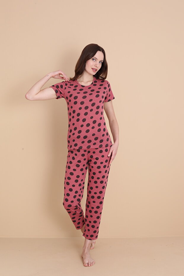 Kadın Pamuklu Pijama Takımı - 2